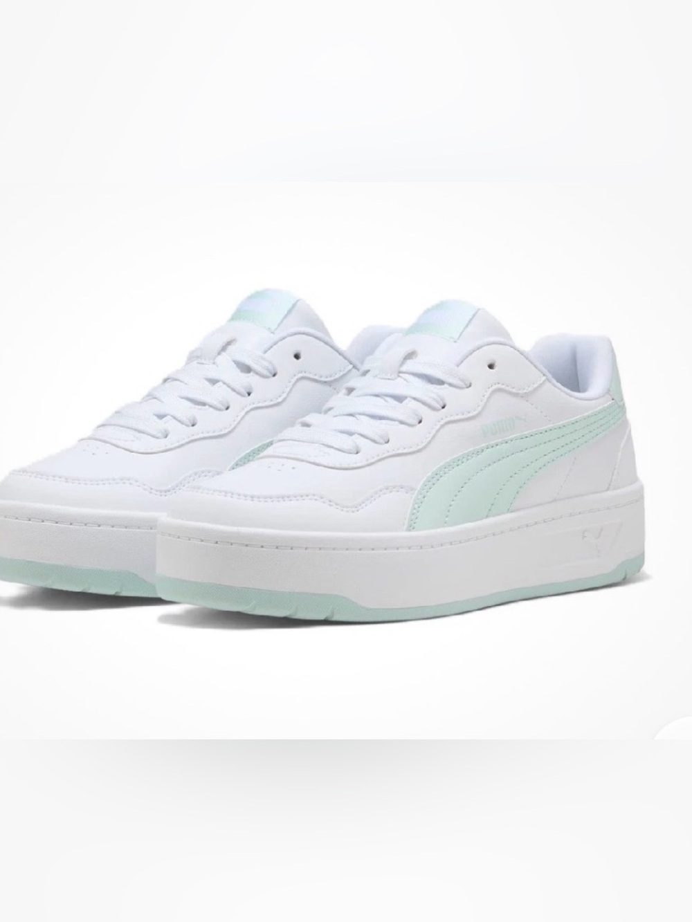 Women's Puma Court Lally Skye Puma White-Peaceful Blue